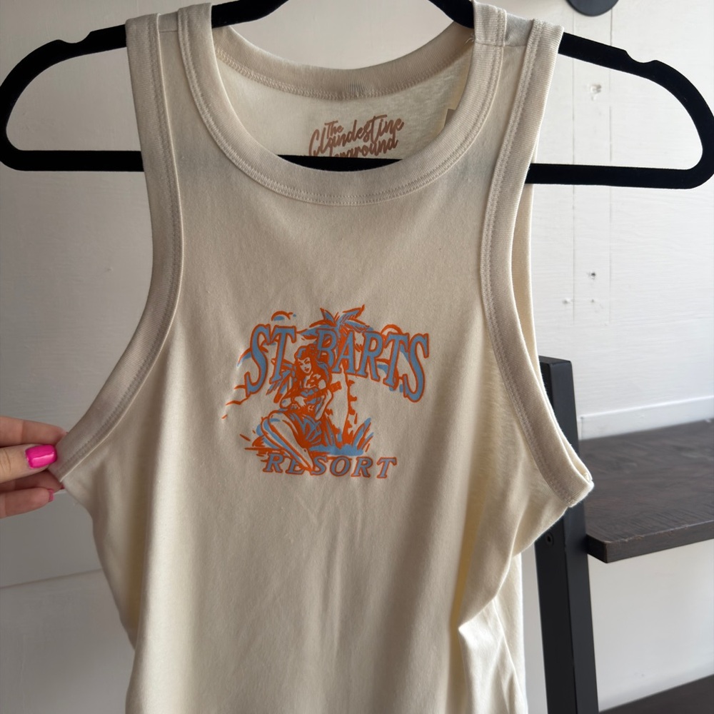 Cropped Graphic Tank